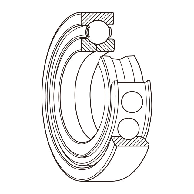 4-point contact ball bearing