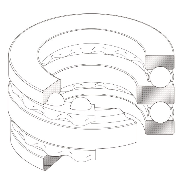 Thrust ball bearing