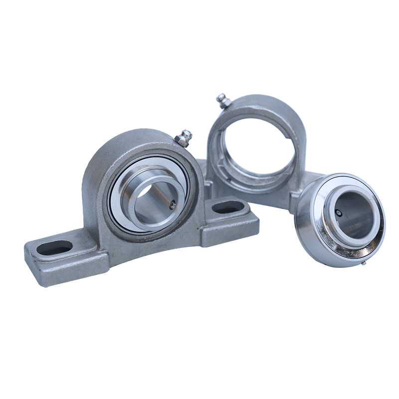 Vertical self-aligning bearing with seat