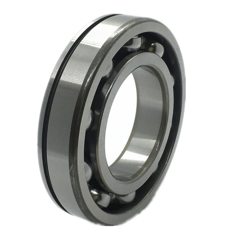 Technician inspecting a motor bearing using a stethoscope and thermal camera