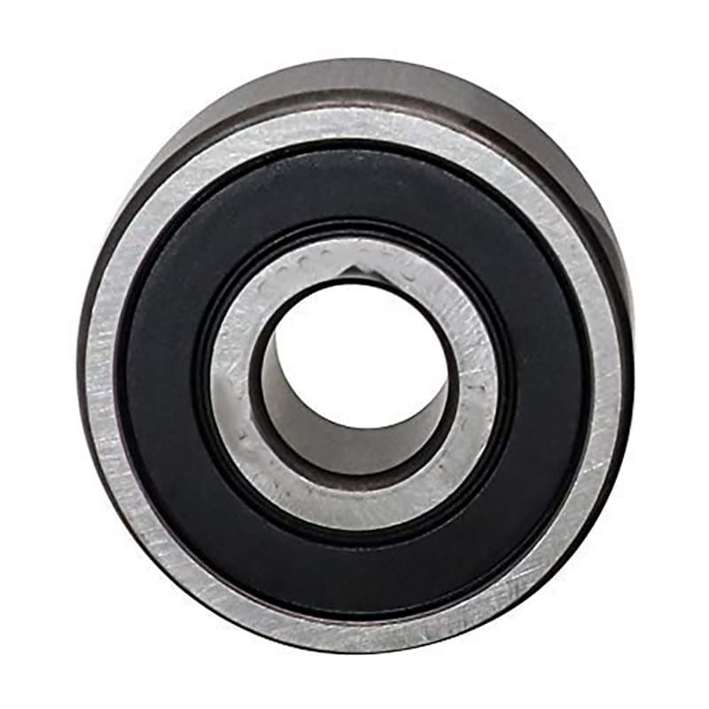 Repair technician replacing bearings in a washing machine drum assembly