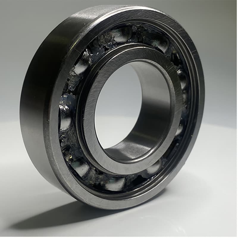 Low-noise deep groove ball bearings installed in an HVAC fan assembly